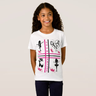 Kinderausdruckskollektionsmädchen T-Shirt