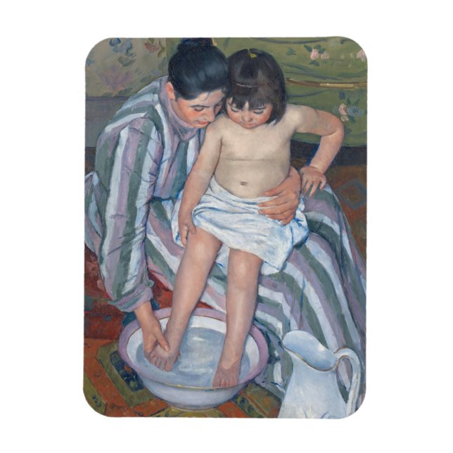 Kinderbad, 1893 (Öl auf Leinwand) Magnet (Vertikal)