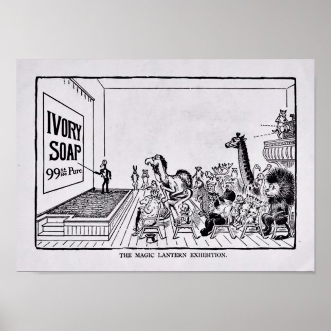 Kinderbadeposter - Elfenbeinseife Poster (Vorne)