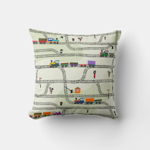 Kinderbahn: Funny Seamless Muster Kissen