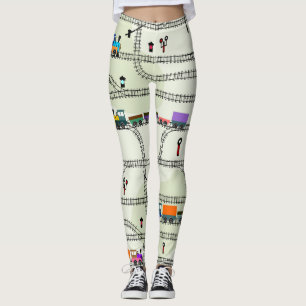 Kinderbahn: Funny Seamless Muster Leggings