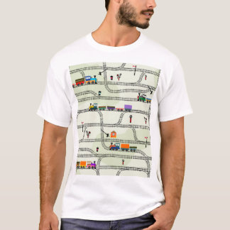 Kinderbahn: Funny Seamless Muster T-Shirt