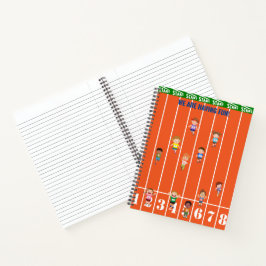 Kinderbahn und Feld Notizbuch
