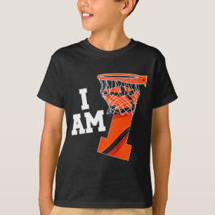 Kinderbasketball 1. Geburtstag Junge ein Jahr alt T-Shirt