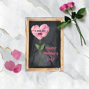 Kinderbastelkarte zum Muttertag Feiertagskarte