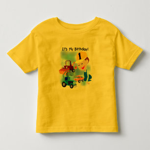 Kinderbau-1. Geburtstags-T - Shirts und Geschenke
