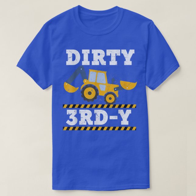 Kinderbauwagen 3. Geburtstag Junge Ecavator T-Shirt (Design vorne)