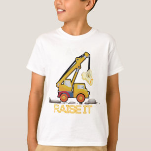 Kinderbauwagen 4. Geburtstagsjunge Ausgrabungswage T-Shirt