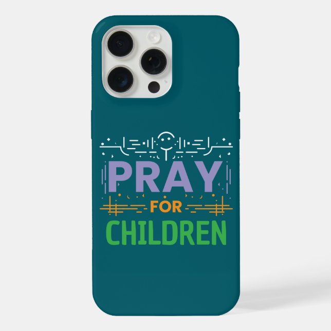 Kinderbeten iPhone Hülle (Rückseite)