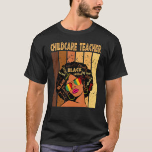 Kinderbetreuer Afro American Black Hist T-Shirt