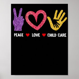 Kinderbetreuer Kinderbetreuung Kinderbetreuung Lie Poster