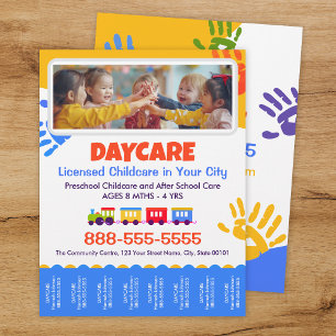 Kinderbetreuung Kinder Tear-Offs Flyer Vorlage