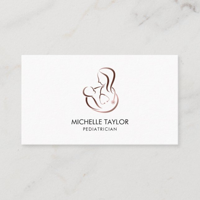 Kinderbetreuung Stethoskop Kinderbetreuer Kinderbe Visitenkarte