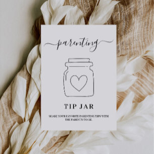Kinderbetreuung Tipp Jar Unterschrift und Advice C Einladung