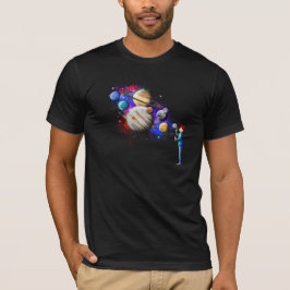 Kinderblasen Blasen Planets Space Art T - Shirt