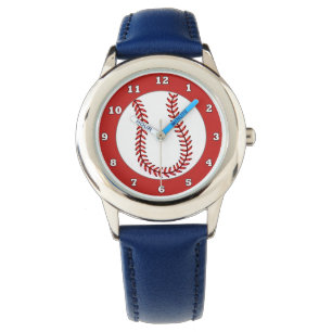 Kinderblaue Baseball-Uhr Armbanduhr