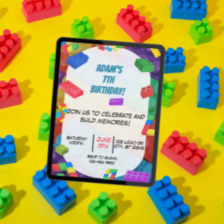 Kinderblockade Geburtstagsparty Einladung