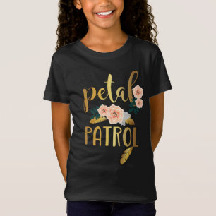 Kinderblume Girl Bridesmaid Petal Patrol T-Shirt