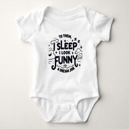 Kinderbodysuit mit lustiger Aufschrift Baby Strampler