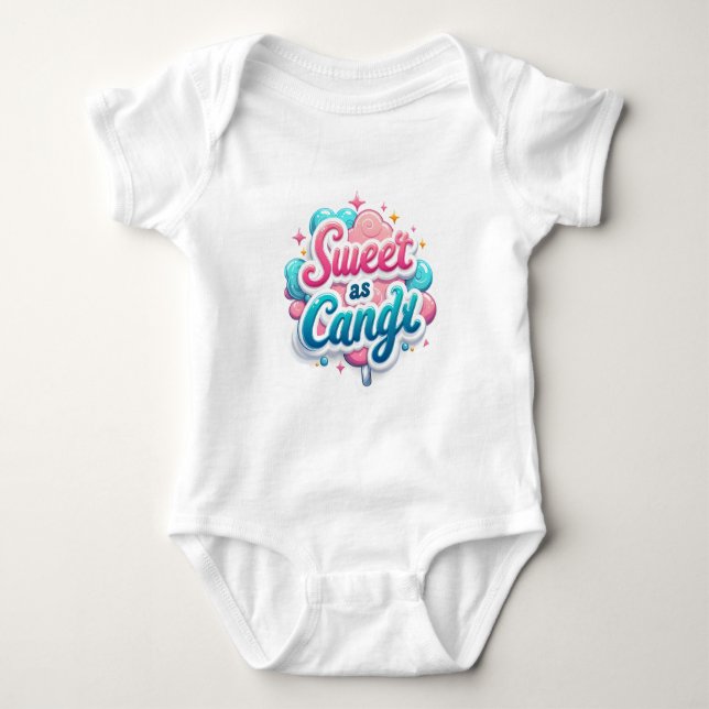 Kinderbodysuit mit lustiger Aufschrift Baby Strampler (Vorderseite)