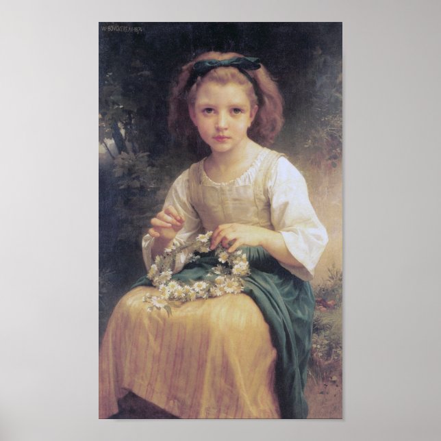 Kinderbrauerei einer Krone, Bouguereau Poster (Vorne)