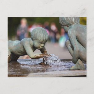 Kinderbrunnen Postkarte
