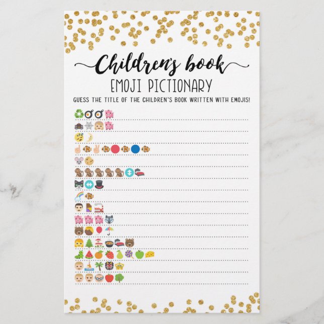 Kinderbuch Emoji Pictionary with Answers game (Vorderseite)