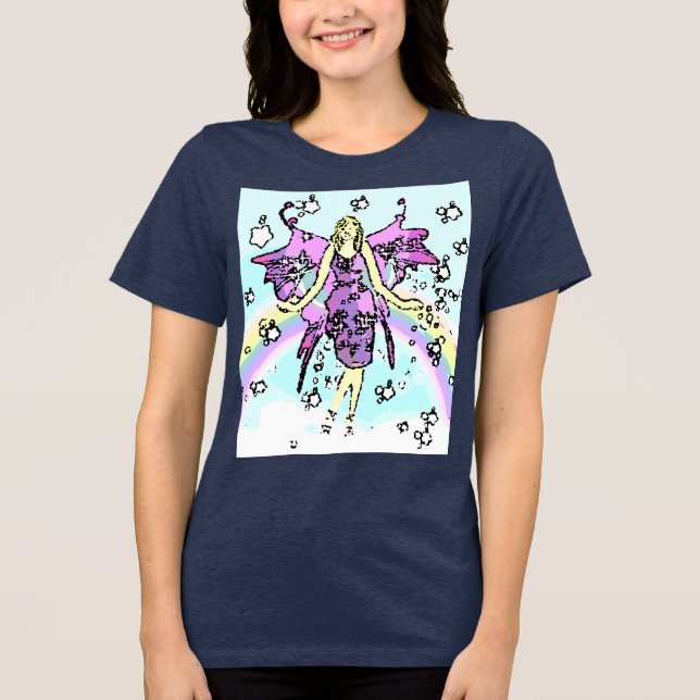 Kinderbuch Fee  Tri-Blend Shirt (Vorderseite)