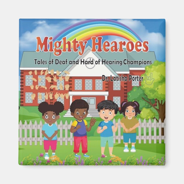 Kinderbuch von Mighty Hearoes Magnet (Vorne)