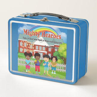 Kinderbuch von Mighty Hearoes Metall Brotdose