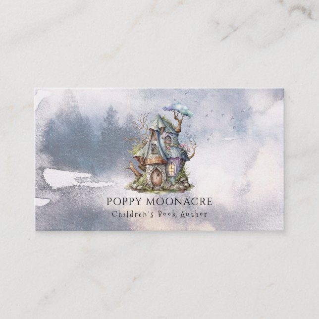 Kinderbuchautorin Fairy Forest Business Card Visitenkarte (Vorderseite)
