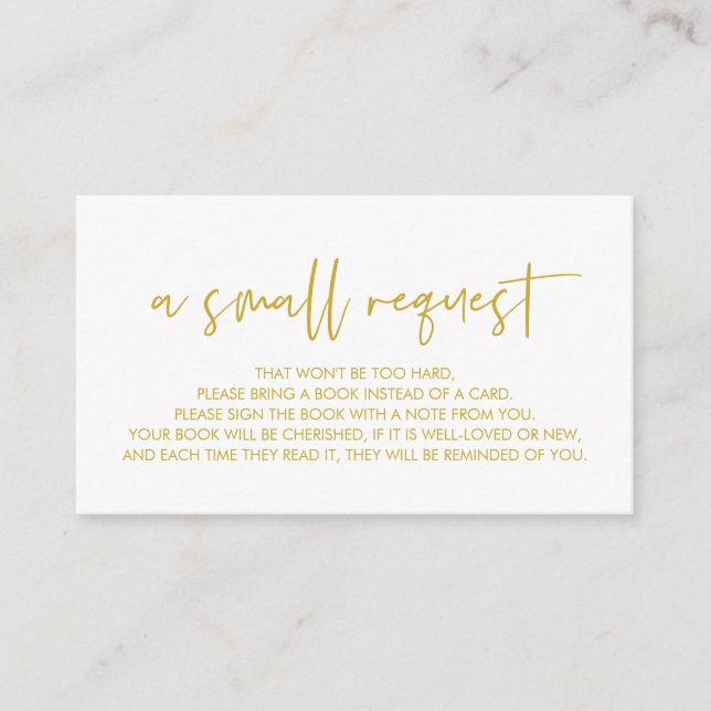 Kinderbücher, Moderner Minimaler Schriftart Begleitkarte (Vorderseite)