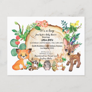 Kinderbücher über Waldbestände und Pflanze in Wäld Postkarte