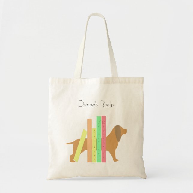 Kinderbücher und Hunde Tragetasche (Vorne)