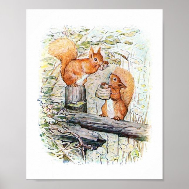Kinderbuchillustration Poster (Vorne)