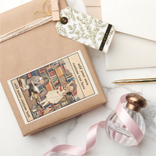 Kinderbuchwoche von Jessie Willcox Smith Rechteckiger Aufkleber