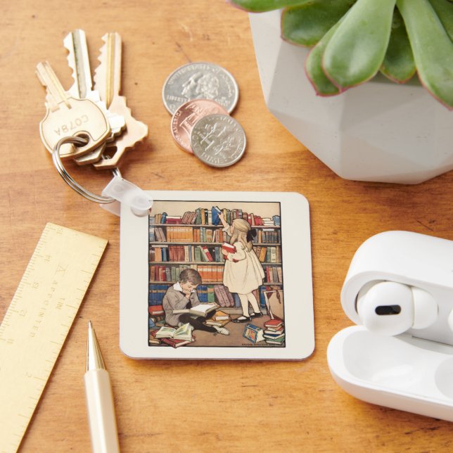 Kinderbuchwoche von Jessie Willcox Smith Schlüsselanhänger (Schreibtisch)