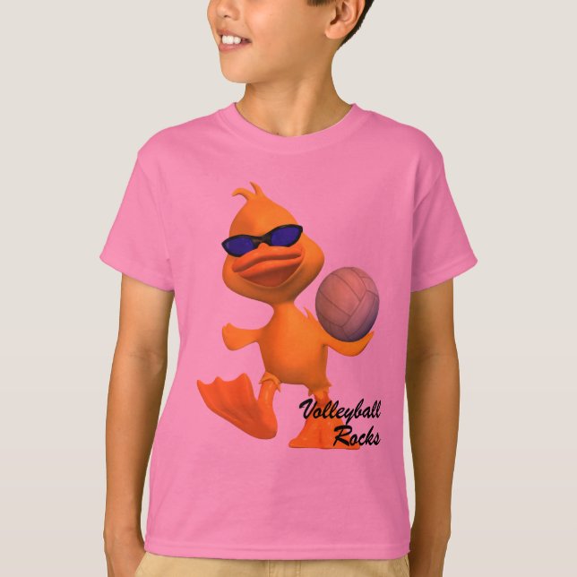 Kindercooler Volleyball schaukelt T - Shirt (Vorderseite)