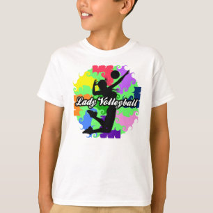 Kinderdame Volleyball Graphic T-Shirt