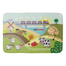 Kinderdarstellung Badematte