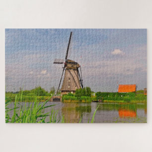 Kinderdijk Historic Windmills Holland. Puzzle