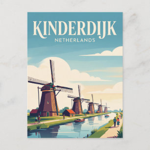 Kinderdijk Niederlande Postkarte