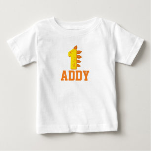 Kinderdinosaurier - individualisierbares Erstes Ge Baby T-shirt
