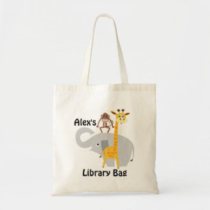 Kinderdschungel-Tier-Bibliotheks-Taschen-Tasche Tragetasche