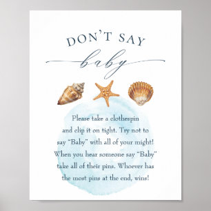 Kinderdusche "Don't Say Baby" Spielplakat Poster