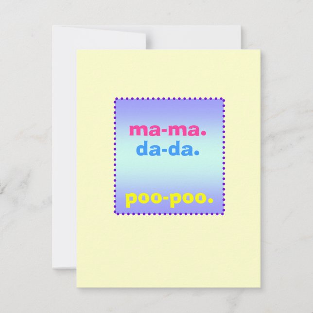 Kinderdusche Einladung (Vorderseite)