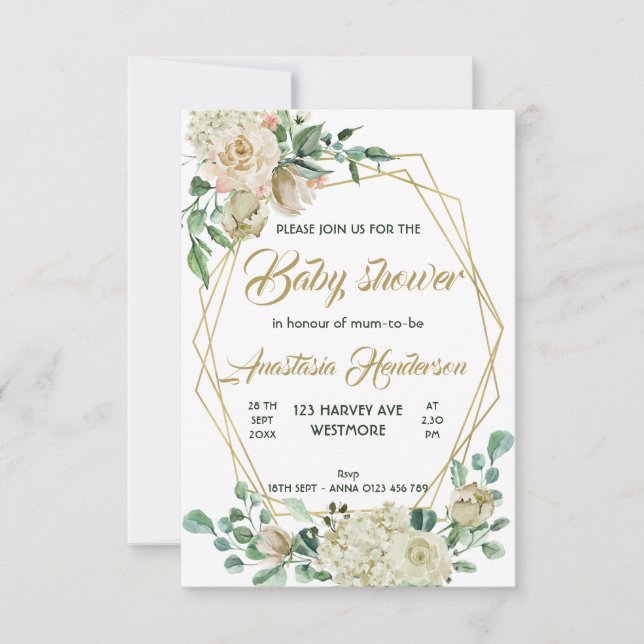 Kinderdusche Einladung (Vorderseite)