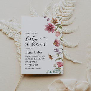 Kinderdusche Einladung Wasserfarben