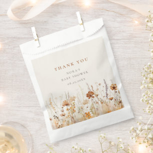 Kinderdusche für die Wildblume im Herbst Geschenktütchen