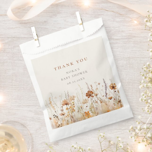 Kinderdusche für die Wildblume im Herbst Geschenktütchen (Ausgeschnitten)